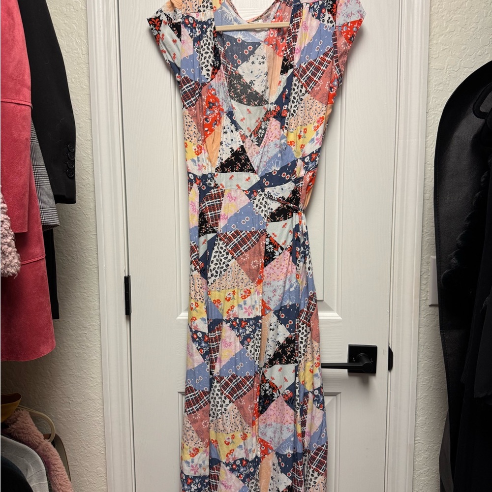 Gap Multicolor Patchwork Maxi Dress - image 2
